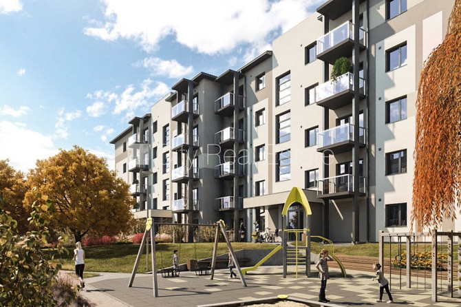 Новостройка, благоустроенная озеленённая территория, закрытая территория, место Рига - изображение 15