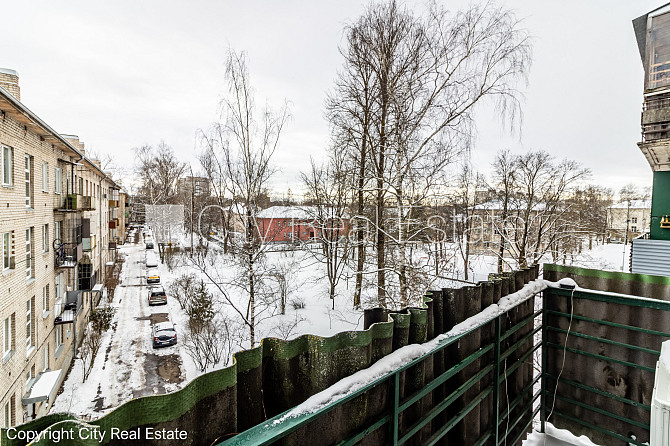 Pagalma ēka, labiekārtota apzaļumota teritorija, vieta automašīnai, balkons, logi vērsti Rīga - foto 4
