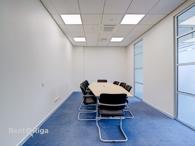 Biroja telpas ar bonusu - tiešo izeju uz terasi!  Jauns birojs mūsdienīgā biroju ēkā. Telpas Rīga - foto 11