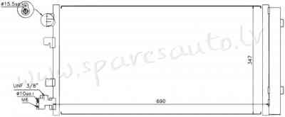 RC940160Q - 'OEM: 921100001R' Valeo - Kondicioniera Radiators - RENAULT SCENIC (2013-2016) Rīga