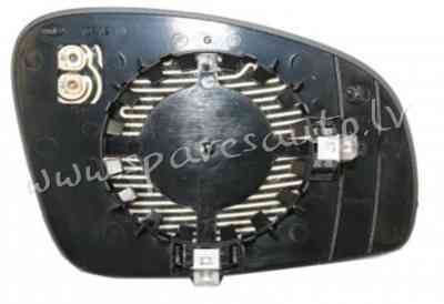 SSDM1008BLE - 'OEM: 5J0857521M' DPA, heated, chromed glass, ASPHERICAL - Spoguļa Stikls Ar Pamatni - Рига