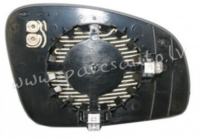 SSDM1008BLE - 'OEM: 5J0857521M' DPA, heated, chromed glass, ASPHERICAL - Spoguļa Stikls Ar Pamatni - Рига - изображение 1