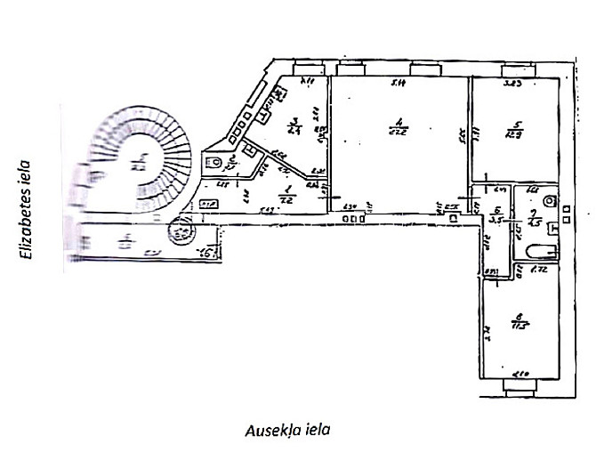 Реновированный дом, лифт, балкон, изолированные комнаты 3 шт., кухня, камин, Рига - изображение 18