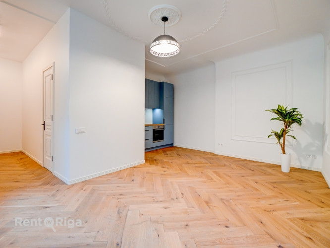 Tiek pārdots elegants dzīvoklis pilnībā renovētā vēsturiskā ēkā. Dzīvoklis pārdodas ar Rīga - foto 19