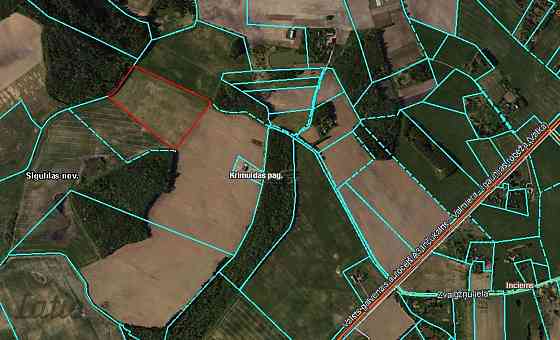 Labas konfigurācijas  zemes gabals Paipalas  7,9 ha platībā, ainaviskā, klusā vietā Krimuldas pagast Rīgas rajons