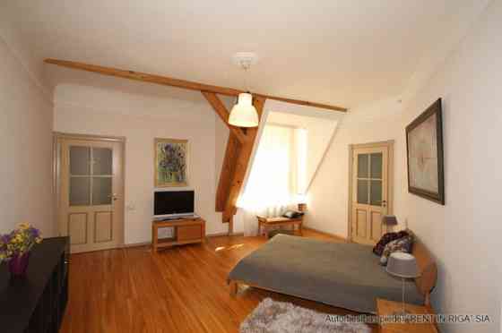 Beautiful one bedroom loft with terrace and winter garden, nice panorama view to Konventa Seta. Parq Рига