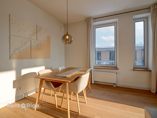 Gaumīgs 3 istabu dzīvoklis jaunajā projektā Mežaparka Villages.  Piedāvājumā gaišs un Rīga - foto 15