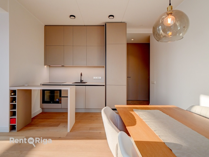 Gaumīgs 3 istabu dzīvoklis jaunajā projektā Mežaparka Villages.  Piedāvājumā gaišs un Rīga - foto 14