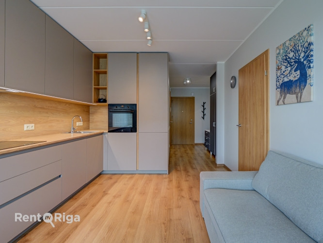 Izīrē gaišu 2 istabu dzīvokli projektā 