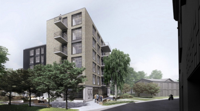 Īres nams / Daudzdzīvokļu projekts  Ūdens iela 27, Rīga  Pārdod saskaņotu īres nama / Rīga - foto 1