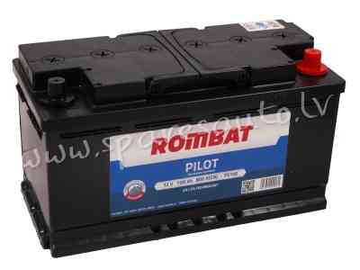 R-PILOT 100 - 100 Rombat Pilot 12V 100Ah 800A(EN) L5 353x175x190 0/1 EAN5946602009131 - Akumulators  Рига