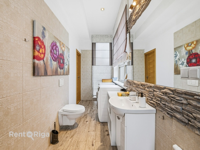 Plašs un elegantas apdares 4-istabu dzīvoklis ar terasi un pazemes stāvvietu  tikai 300 m no Jūrmala - foto 15