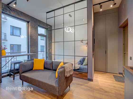 Студия с продуманным до мелочей дизайном и комфортом, который ощущается в каждом Рига