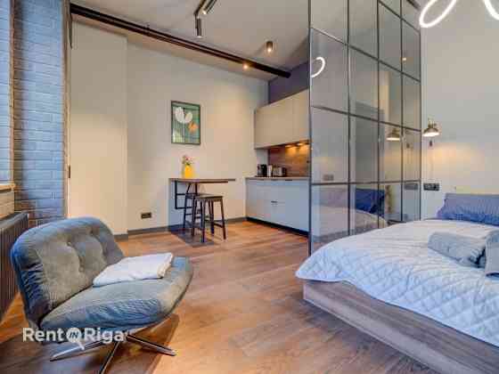 Студия с продуманным до мелочей дизайном и комфортом, который ощущается в каждом Рига
