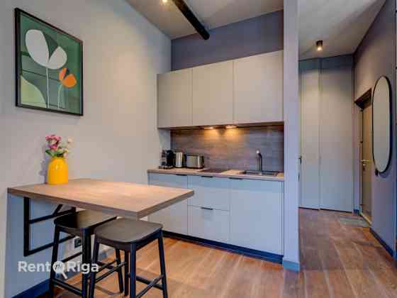 Студия с продуманным до мелочей дизайном и комфортом, который ощущается в каждом Рига