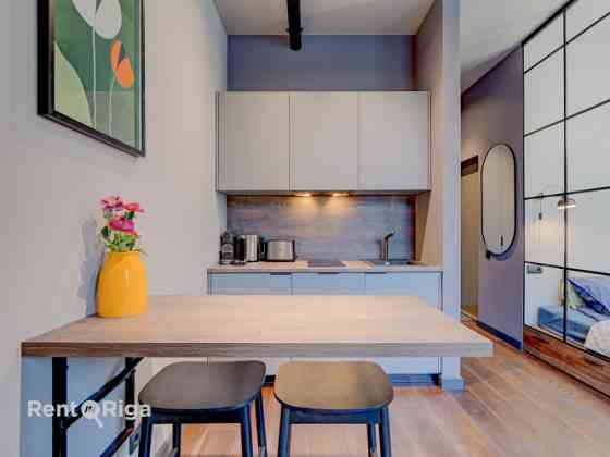 Студия с продуманным до мелочей дизайном и комфортом, который ощущается в каждом Рига