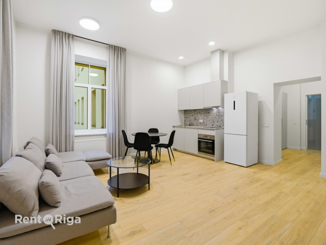 Mеблированная 2-комнатная квартира в Тихом центре Риги.  Квартира с высокими Рига - изображение 11