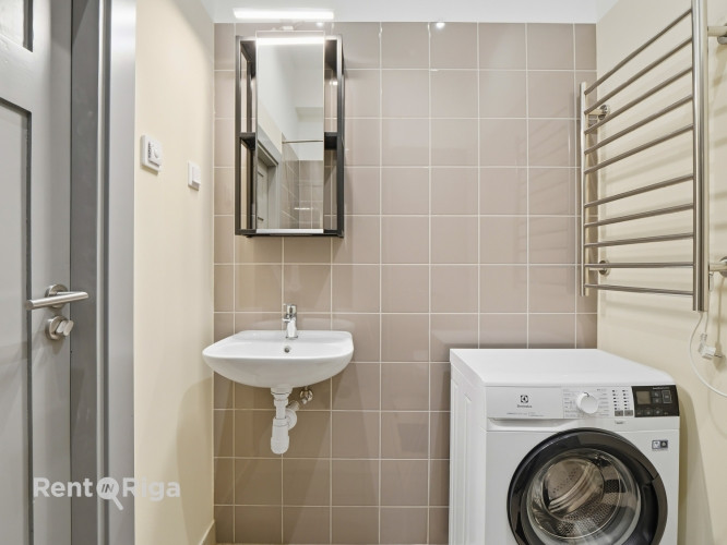 Меблированная однокомнатная квартира в центре Риги.  Он расположен в Рига - изображение 15