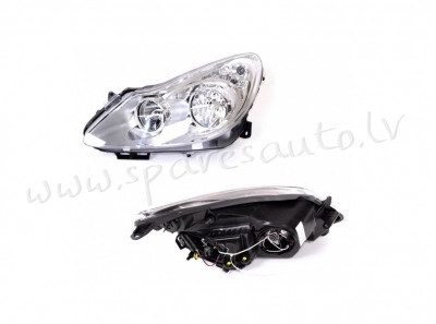 ZOP1154L - 'OEM: 1216189' TYC, without motor for headlamp levelling, Chrome, ECE L - Priekšējais Luk Rīga - foto 1