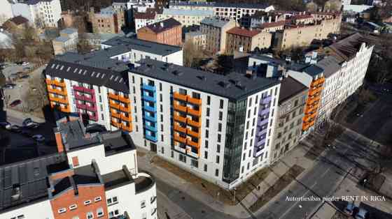 В аренду предлагается квартира-студия в новом проекте.  Квартира оборудована Rīga