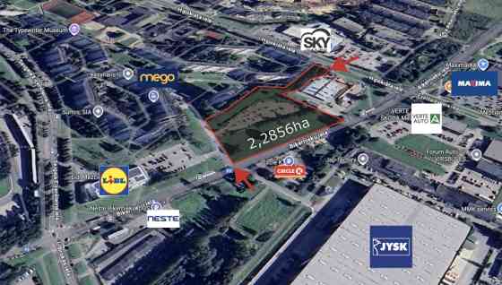 Фасадный земельный участок на улице Бикерниеку!  Предлагается объект, состоящий Rīga