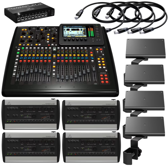 Behringer X32 bundle with 4x Powerplay P16 monitor systems Profesionālā Audio Iekārta – Pilnīgi... Rīga