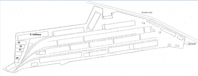 Warehouse No. 20 in the industrial area at 24 Braslas Street.  A metal hangar with one large space m Рига - изображение 8