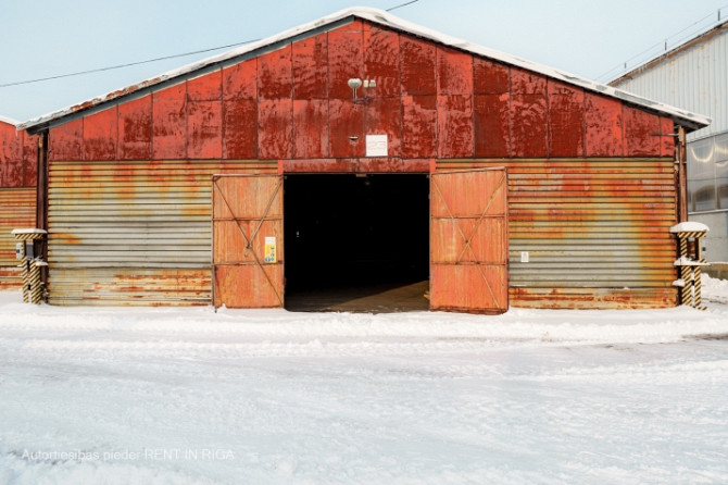 Warehouse No. 20 in the industrial area at 24 Braslas Street.  A metal hangar with one large space m Рига - изображение 4