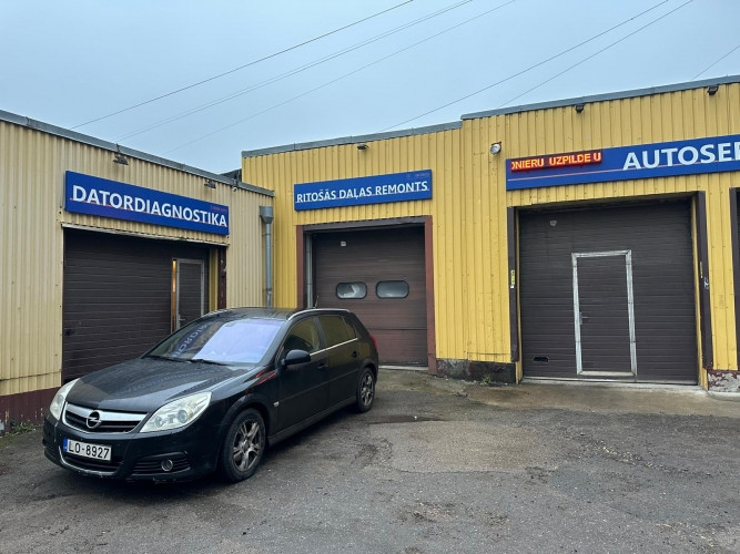 Помещение автосервиса с въездом/подъёмными воротами на Ганибу дамбис. Рига - изображение 1