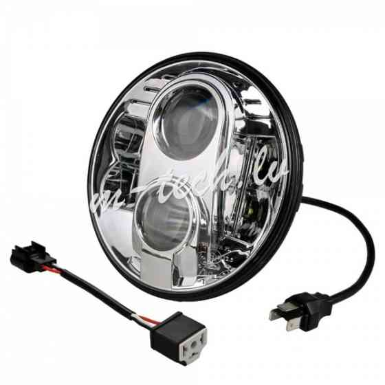WHL101 - LED Headlight - Round 7" 9-36V CHROME Rīga