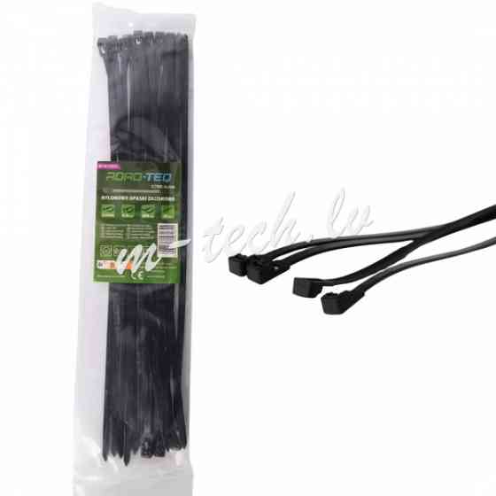 CTBR-5X300 - ROAD-TEQ Reusable Nylon Cable Ties. size: 4.8x300mm 20 pcs. black Rīga