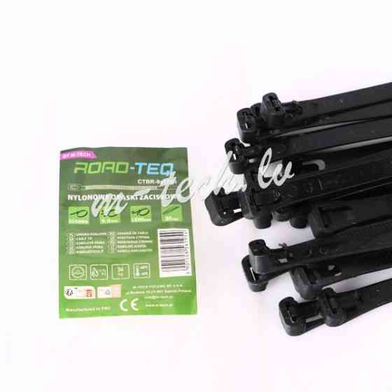 CTBR-9X1500 - ROAD-TEQ Reusable Nylon Cable Ties. size: 9x1500mm 20 pcs. black Rīga
