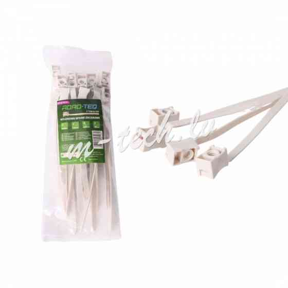 CTGM-8X165 - ROAD-TEQ Quick-Mount Nylon Cable Ties. size: 7.5x165mm 20 pcs. gray Rīga