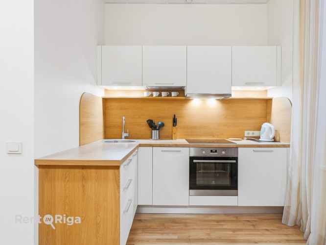 Kompakts, kvalitatīvi izremontēts un gaumīgi iekārtots studio dzīvoklis pašā pilsētas Rīga - foto 10