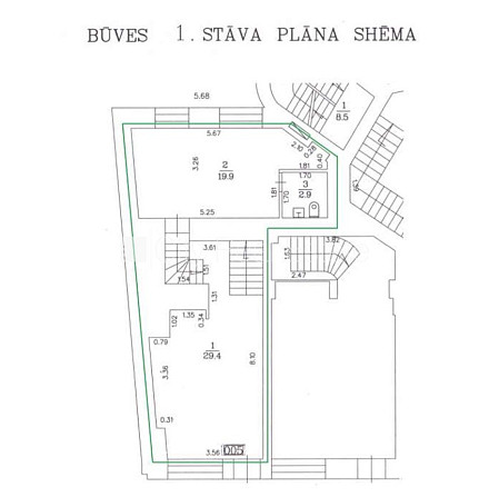 Фасадный дом, плата за обслуживание в месяц 100 EUR, вход с улицы, окна выходят на Рига - изображение 10