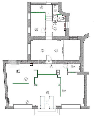 Fasādes māja, renovēta māja, ieeja no ielas, logi vērsti mājas abās pusēs, gaisa Rīga - foto 10