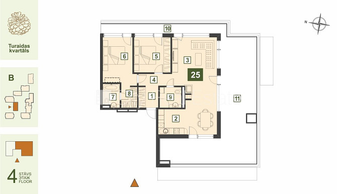 Projekts - Turaidas Kvartāls, zeme īpašumā, jaunceltne, labiekārtots apzaļumots pagalms, Jūrmala - foto 19