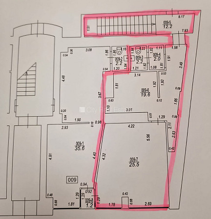 Фасадный дом, два входа, газовое отопление, большие витрины, туалет 2,2 м2, Рига - изображение 9