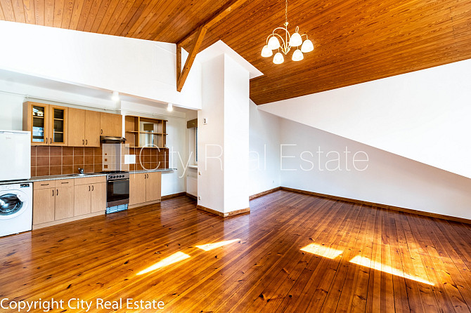 Fasādes māja, ieeja no pagalma, logi vērsti uz pagalma pusi, studio tipa, virtuve apvienota ar Rīga - foto 1