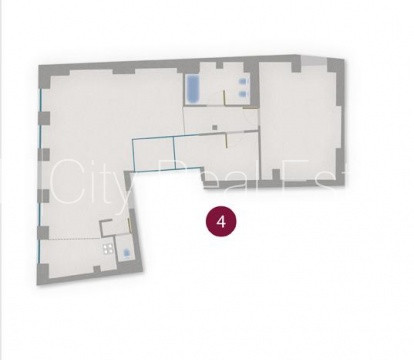 Fasādes māja, restaurēta māja, ieeja no ielas, ir lifts, logi vērsti mājas abās pusēs, Rīga - foto 16