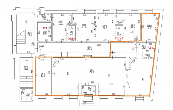 Tirdzniecības telpas reprezentablā vietā pakalpojumu sniegšanai vai birojam.  Telpu Rīga - foto 1