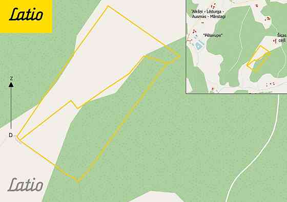 Pārdod divus, blakus esošus zemes īpašumus, to kopējā platība ir 12.49 ha, Lēdurgas pagastā, Sigulda Лимбажи и Лимбажский край