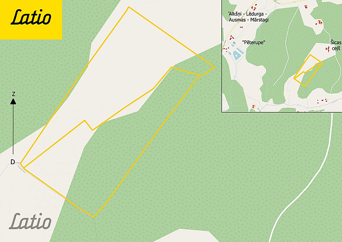 Pārdod divus, blakus esošus zemes īpašumus, to kopējā platība ir 12.49 ha, Lēdurgas pagastā, Sigulda Лимбажи и Лимбажский край - изображение 2