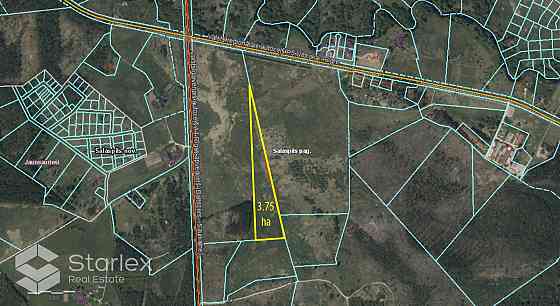 Pārdod lauksaimniecības zemi Salaspils pagastā, blakus A4 Rīgas apvedceļa un P5 autoceļa Ulbroka - O Саласпилс