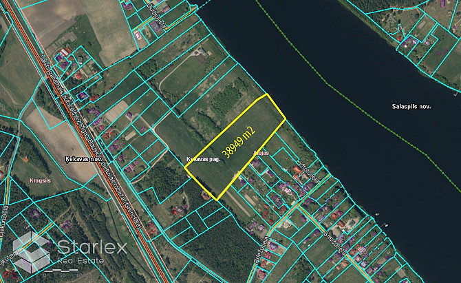 Pārdod zemes gabalu ar platību 3,9 ha pirmajā līnijā no Daugavas ciematā Alejas, Ķekavas novadā. Rob Кекавская вол. - изображение 6