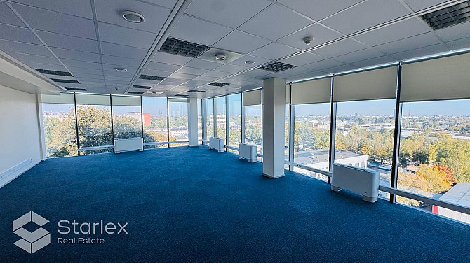 Biroja telpas ar panorāmas skatu uz Daugavu un Rīgu. Augstais stāvs.Augstas klases biroju ēka. Rīga - foto 3