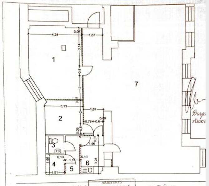 Офисные помещения В тихом центре, в престижном доме, офис в хорошем состоянии, Рига - изображение 16
