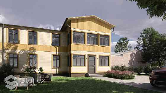 На тихой улице Оливу продаётся хорошо отремонтированный двухквартирный дом. Дом Рига