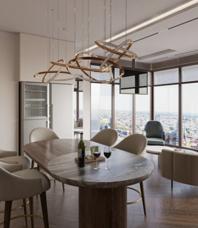 Tiek izīrēts īsts penthouse dzīvoklis jaunajā projektā Filozofu Rezidences ar gandrīz 360 Rīga - foto 2