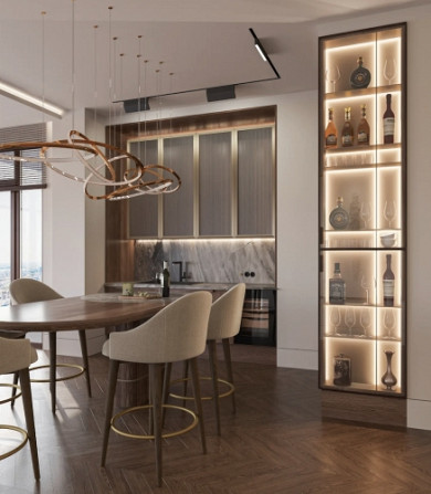 Tiek izīrēts īsts penthouse dzīvoklis jaunajā projektā Filozofu Rezidences ar gandrīz 360 Rīga - foto 4